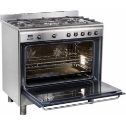 Smeg Gas-Standherd SCD90MFX9-1, mit Backauszug