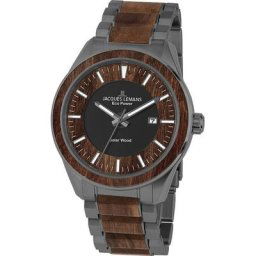 Jacques Lemans Solaruhr Eco Power Solar Wood, 1-2116I