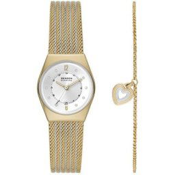 Skagen Quarzuhr GRENEN LILLE BOX SET, SKW1156SET, (Set, 2-tlg., mit Schmuckarmband)