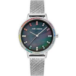 Julie Julsen Quarzuhr Julie Julsen Rainbow Silver Black, JJW2100SME