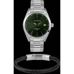 Jacques Lemans Quarzuhr Derby, 1-2143F-SET, (Set, 2-tlg., Uhr mit Armschmuck)