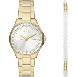 ARMANI EXCHANGE Quarzuhr AX7139SET, (Set, 2-tlg., mit Schmuckarmband)
