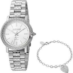 Just Cavalli Time Quarzuhr Donna sempre, JC1L212M0045, (Set, 2-tlg., Uhr mit passendem Schmuckarmband)