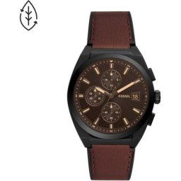 Fossil Chronograph FS5798, mit bernsteinfarbenem Glas