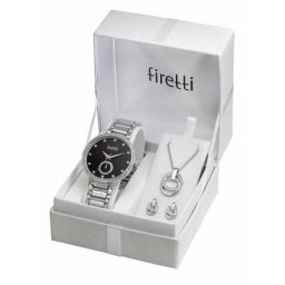 Firetti Quarzuhr, (Set, 4-tlg), inkl. Ohrstecker und Kette mit Anhänger