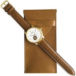 ZEPPELIN Automatikuhr Flatline, Open Heart, 7362-1_bag, (Set, 2-tlg., Uhr mit Ledertasche), Exklusiv-Modell