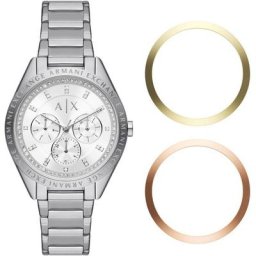 ARMANI EXCHANGE Multifunktionsuhr AX7142SET, (Set, 3-tlg., mit 2 Wechsel-Lünetten)