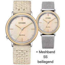 Citizen Quarzuhr EM1006-40A, (Set, 2-tlg., mit Wechselband)