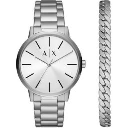 ARMANI EXCHANGE Quarzuhr AX7138SET, (Set, 2-tlg., mit Schmuckarmband)