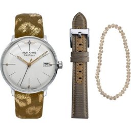 IRON ANNIE Quarzuhr Bauhaus, 5071-1_sommer, (Set, 3-tlg., Uhr mit Wechselband und Armband)