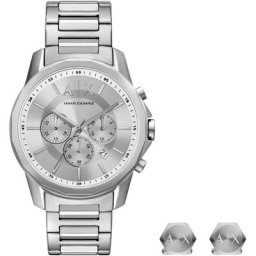 ARMANI EXCHANGE Chronograph AX7141SET, (Set, 3-tlg., mit Ohrringen)