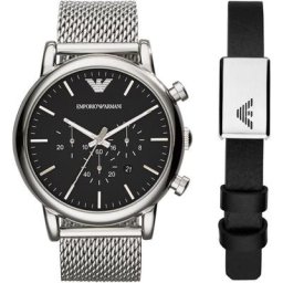 Emporio Armani Chronograph AR80062SET, (Set, 2-tlg., mit Armband)