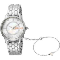 Just Cavalli Time Quarzuhr Emozioni, JC1L149M0035, (Set, 2-tlg., 2teiliges Set - Uhr mit passendem Schmuckarmband)