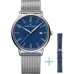 MAURICE LACROIX Schweizer Uhr Eliros Date, EL1118-SS00E-420-C, (Set, 2-tlg., mit Wechselband aus Edelstahl)