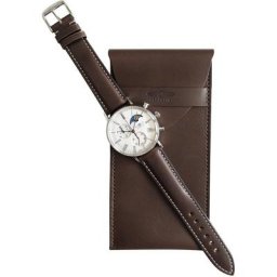 ZEPPELIN Chronograph LZ 120 Rome, Mondphase, 7194-5_bag, (Set, 2-tlg., Uhr mit Ledertasche), Exklusiv-Modell