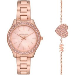 MICHAEL KORS Quarzuhr LILIANE, MK1068SET, (Set, 2-tlg., mit Schmuckarmband)