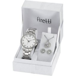 Firetti Quarzuhr, (Set, 5-tlg., mit Kette, Anhänger und 1 Paar Ohrstecker)