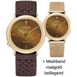 Citizen Quarzuhr EM1003-48X, (Set, 2-tlg., mit Wechselband)