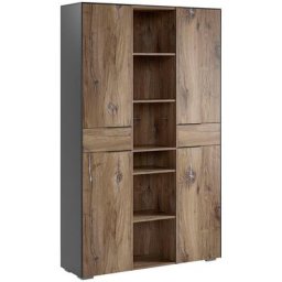 Maja Möbel Aktenschrank Yolo Mio tolle Holzoptik mit metallischen Akzenten