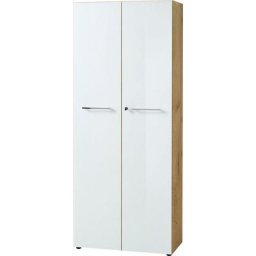 GERMANIA Aktenschrank GW-Monteria mit weißer Glas-Auflage, abschließbar