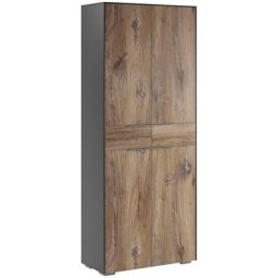 Maja Möbel Aktenschrank Yolo Mio tolle Holzoptik mit metallischen Akzenten