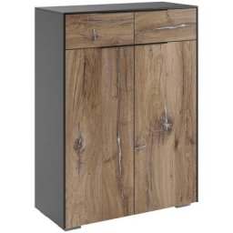 Maja Möbel Aktenschrank Yolo Mio tolle Holzoptik mit metallischen Akzenten
