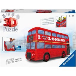 Ravensburger 3D-Puzzle London Bus, 216 Puzzleteile, Made in Europe, FSC® - schützt Wald - weltweit
