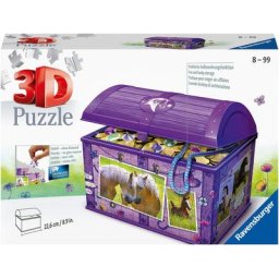 Ravensburger 3D-Puzzle Schatztruhe Pferde, 216 Puzzleteile, Made in Europe, FSC® - schützt Wald - weltweit