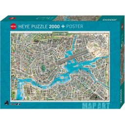 HEYE Puzzle City of Pop, 2000 Puzzleteile, Made in Europe