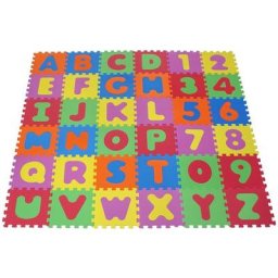 Knorrtoys® Puzzle Alphabet und Zahlen, 36 Puzzleteile, Puzzlematte, Bodenpuzzle