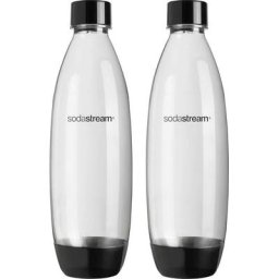 SodaStream Wassersprudler Flasche DuoPack Fuse, (Set, 2-tlg), Kunststoff,Ersatzflaschen für SodaStream Wassersprudler + PET-Flaschen