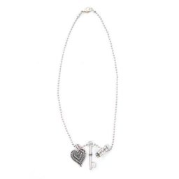 COLLEZIONE ALESSANDRO Kette mit Anhänger Mila, Kette mit Herz und Schlüsselanhänger