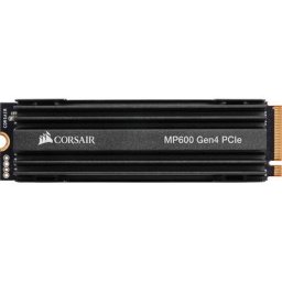 Corsair Force Series MP600 1TB NVMe PCIe Gen4 x4M.2 SSD interne SSD (1 TB) 4950 MB/S Lesegeschwindigkeit, 4000 MB/S Schreibgeschwindigkeit, M.2-Kühlkörper