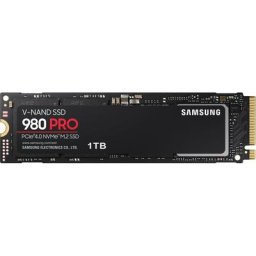 Samsung 980 PRO 1TB SSD interne SSD (1 TB) 7000 MB/S Lesegeschwindigkeit, 5000 MB/S Schreibgeschwindigkeit, Playstation 5 kompatibel, PCIe® 4.0 NVMe™, M.2