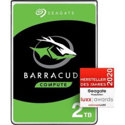 Seagate BarraCuda Mobile HDD-Festplatte (2 TB) 2,5"" 140 MB/S Lesegeschwindigkeit, Bulk