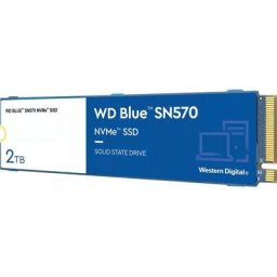 Western Digital WD Blue SN570 NVMe™ interne SSD (2 TB) 3500 MB/S Lesegeschwindigkeit, 3500 MB/S Schreibgeschwindigkeit