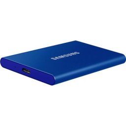 Samsung Portable SSD T7 externe SSD (500 GB) 1050 MB/S Lesegeschwindigkeit, 1000 MB/S Schreibgeschwindigkeit