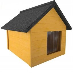 Roe Furniture - xxl Hundehütte Holz Hundehütte Massiv Wetterfest Echtholz isolierte Kiefer (en)