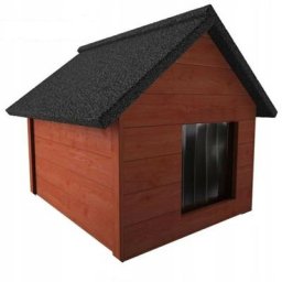 Roe Furniture - xxl Hundehütte Holz Hundehütte Massiv Wetterfest Echtholz isolierte Mahagoni (en)