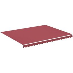 Markisenbespannung Burgunderrot 4,5x3,5 m Vidaxl Rot