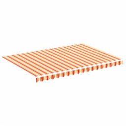 Markisenbespannung Gelb und Orange 3,5x2,5 m Vidaxl Mehrfarbig