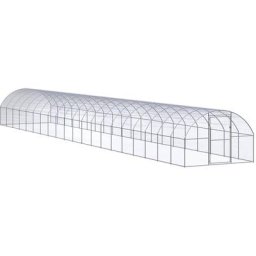 Vidaxl - Outdoor-Hühnerstall 3x20x2 m Verzinkter Stahl Silber