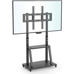 Unho - tv Ständer Standfuß auf Rollen für 32-100 Zoll Extra Groß tv Bodenständer Höhenverstellbar