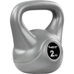 Movit - 2 kg Kettlebell Kugelhantel grau