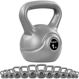 12 kg Kettlebell Kugelhantel grau - Movit