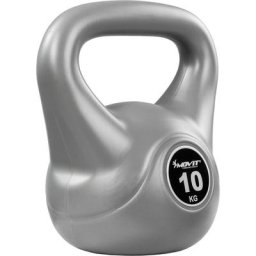 10 kg Kettlebell Kugelhantel grau - Movit