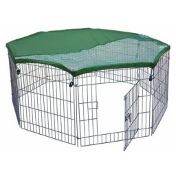 Trendline - Freigehege für Kleintiere 60x60 cm, 8 Teile Laufstall Freilauf Gehege