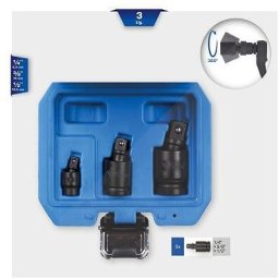Ks Tools Kraft-Kugelgelenk-Satz 1/4"" + 3/8"" + 1/2"", 3-tlg BT024603