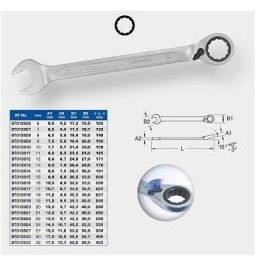 Ks Tools Ratschenringschlüssel, umschaltbar, 32 mm BT013832