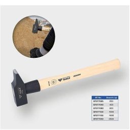 Ks Tools Schlosserhammer mit Hickory-Stiel, 2500 g, französische Form BT077250